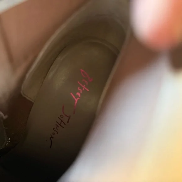 SOLD Betsey Johnson Kassie (White Smooth) Women's Boots Rhinestone Heel - Picture 9 of 12